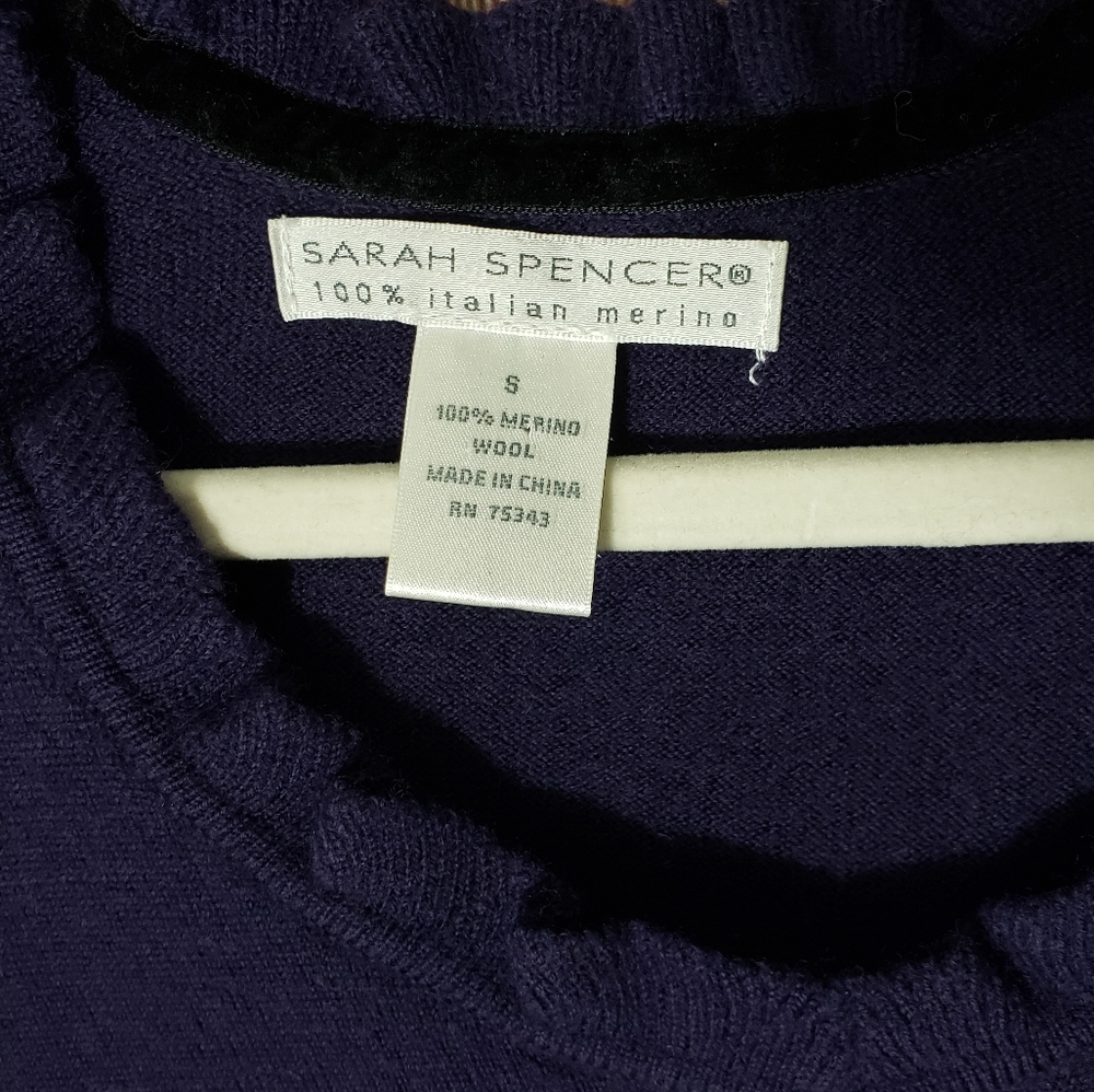Sarah Spencer 100% Italian Merino Wool Swe… - Picture 4 of 7